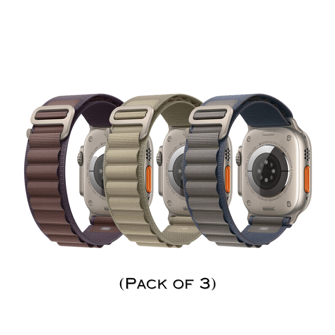 Combo Alpine Loop By Shopyholy Compatible For iWatch