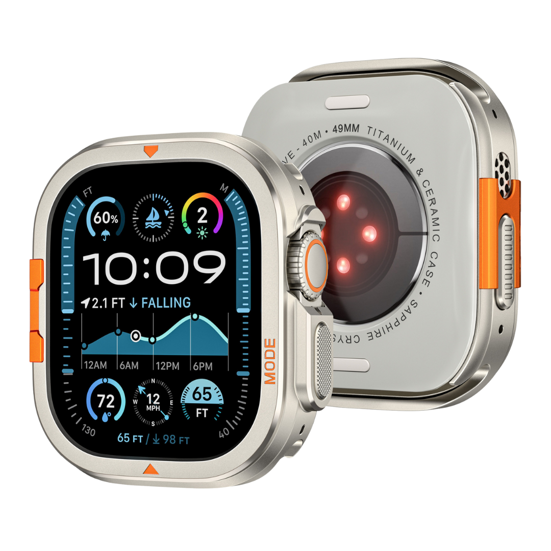 Titanium Luxury Metal Case By Shopyholy Compatible For Apple Watch