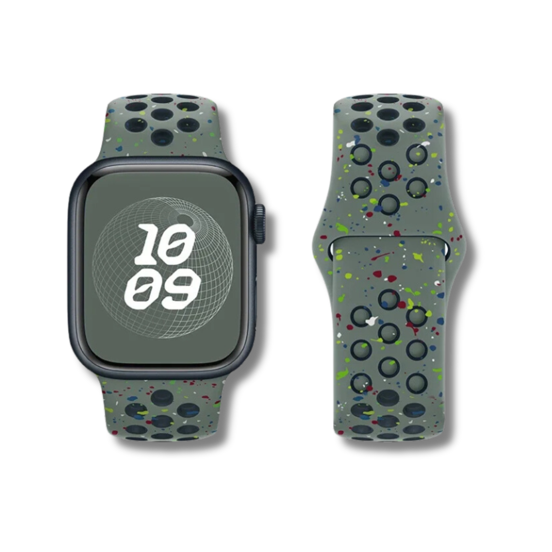 Cargo Khaki Nike Silicone Sports Band By Shopyholy Compatible For iWatch