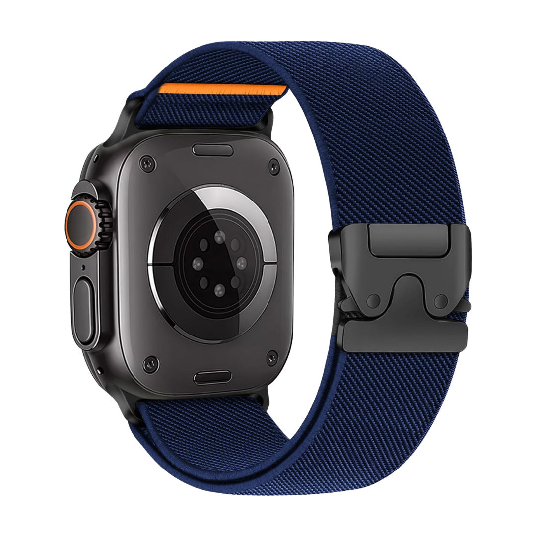 Navy Blue Premium Nylon Paracode Sports Bands By Shopyholy Compatible For Apple Watch