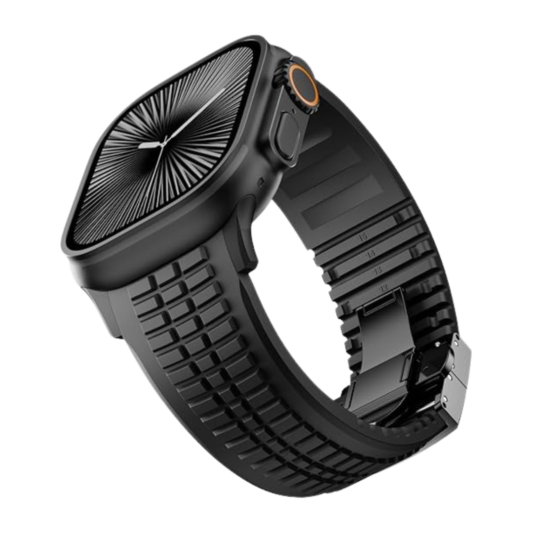 Full Black Luxury Paladin Sports Bands By Shopyholy Compatible For Apple Watch
