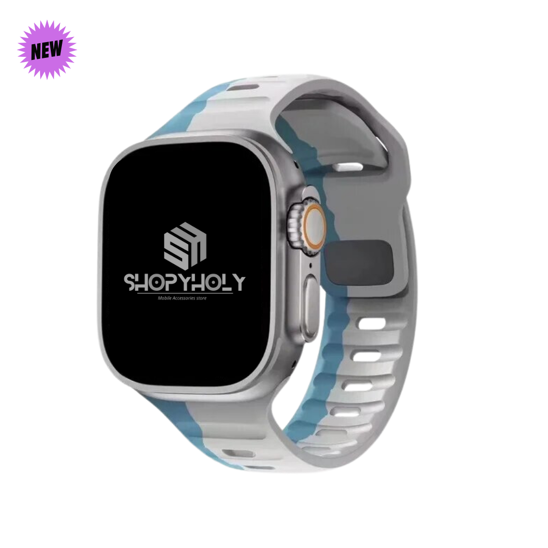 Electric Strike Premium Silicone Sports Bands By Shopyholy Compatible For iWatch