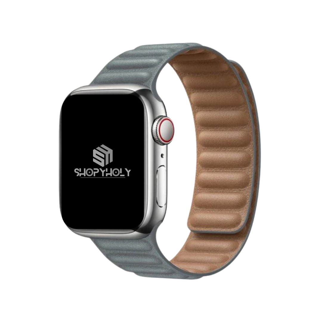 Apple watch leather 2025 loop charcoal grey