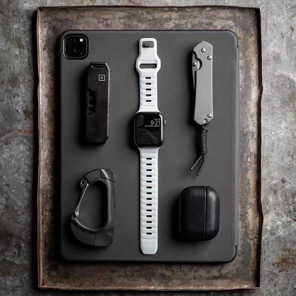 Beige Mix Premium Silicone Sports Bands By Shopyholy Compatible For iWatch
