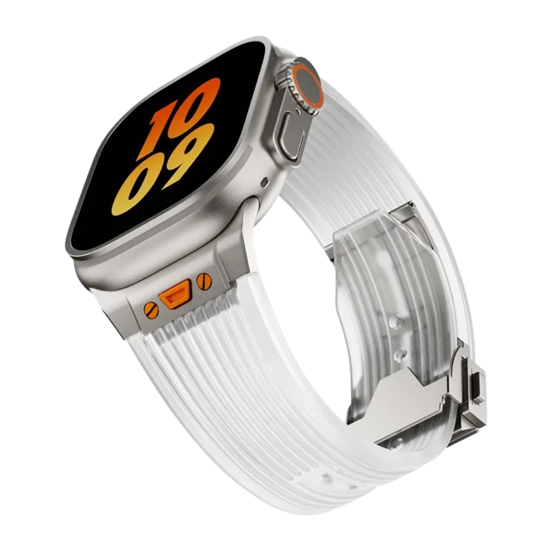 Transparent Luxury Hublot Style Band By Shopyholy Compatible For Apple Watch