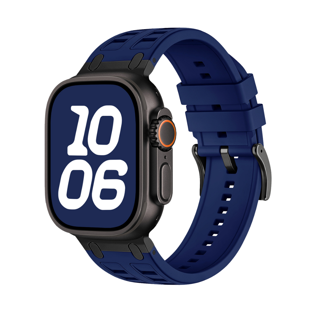 Midnight Blue Ultra Tough Luxury Silicone Strap for Apple Watch Ultra & Series
