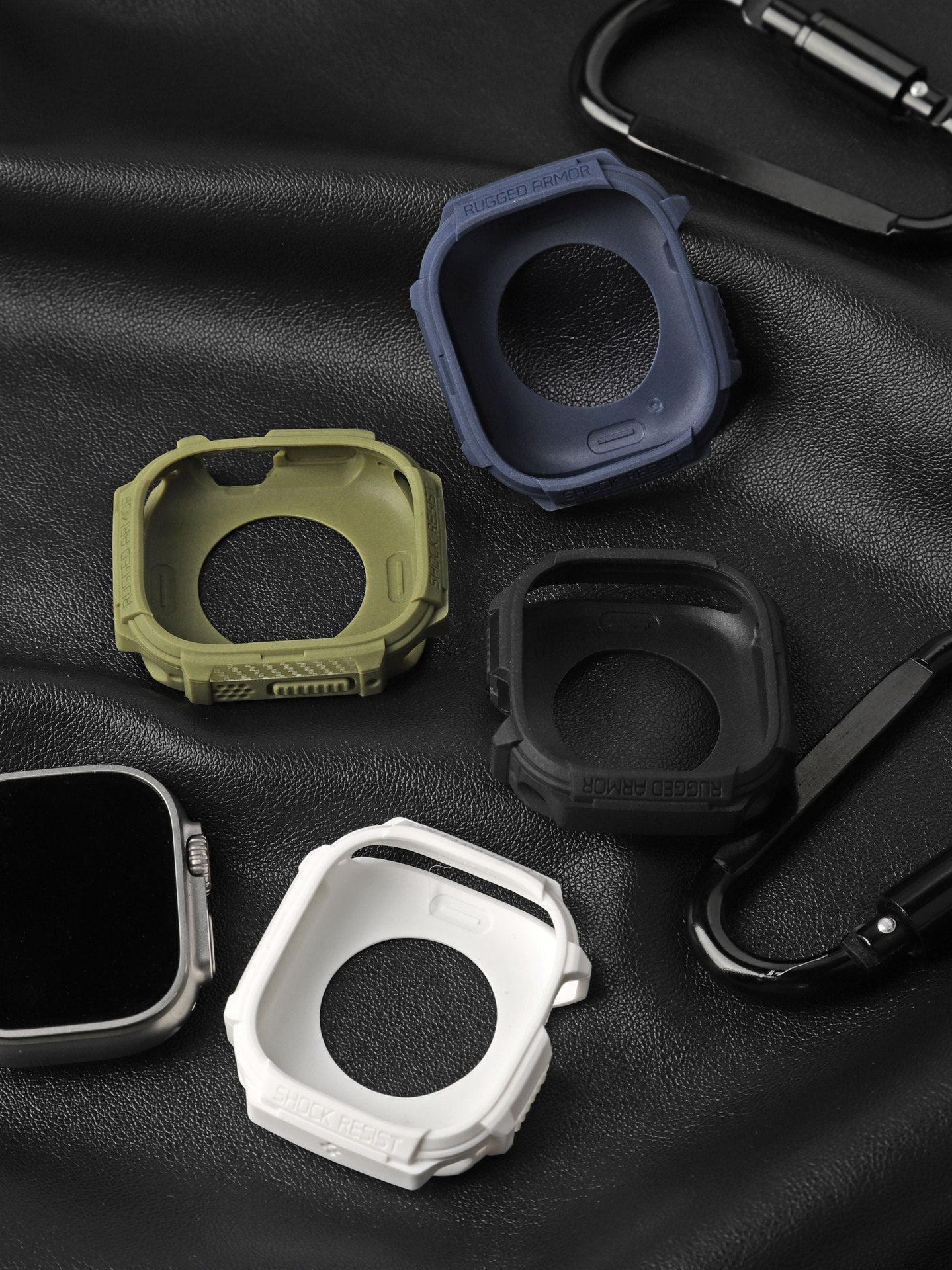 Premium Rugged Armor Spygen Cover Case By Shopyholy Compatible For Apple Watch