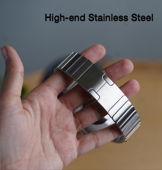 Gold Premium Metal Stainless Steel Link Bracelet By Shopyholy For iWatch Ultra