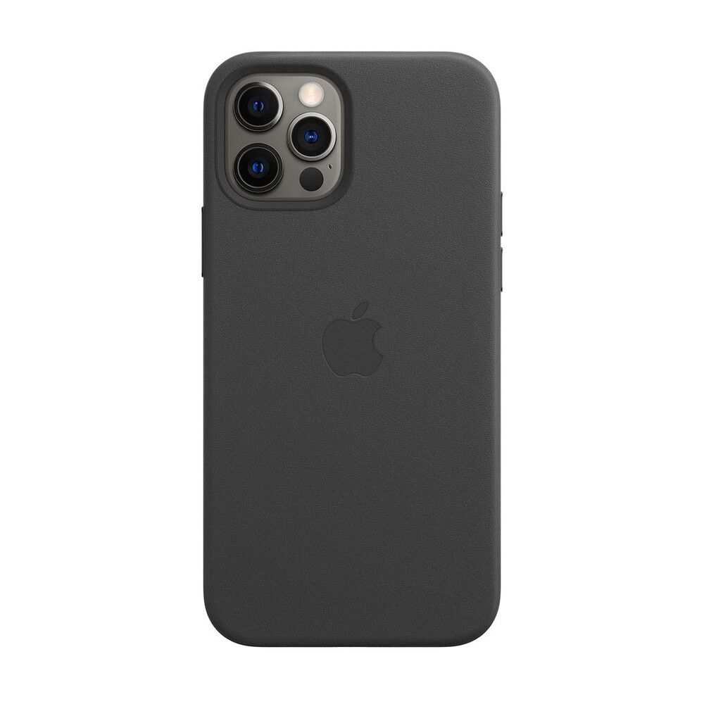 black premium leather case for iphone