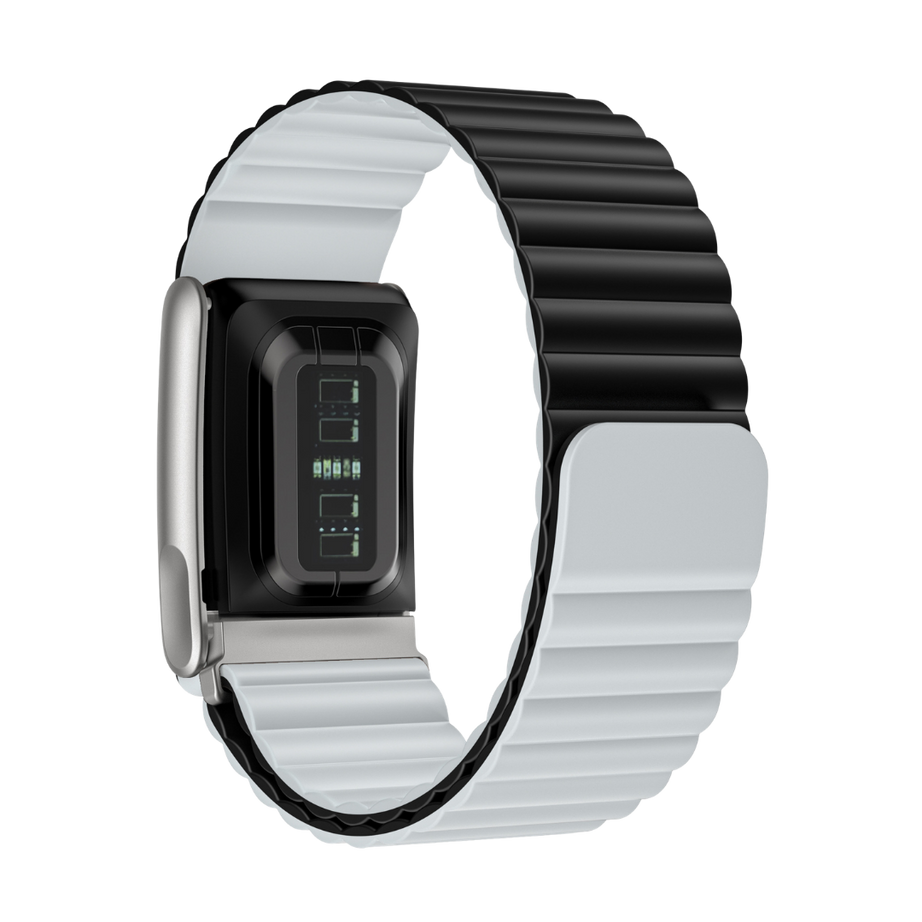 Black Light Sky Wave Magnetic Silicone Sport Loop for WHOOP 5.0 Mg Life
