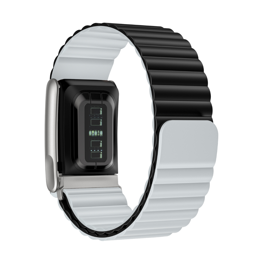 Black Light Sky Wave Magnetic Silicone Sport Loop for WHOOP 5.0 Mg Life