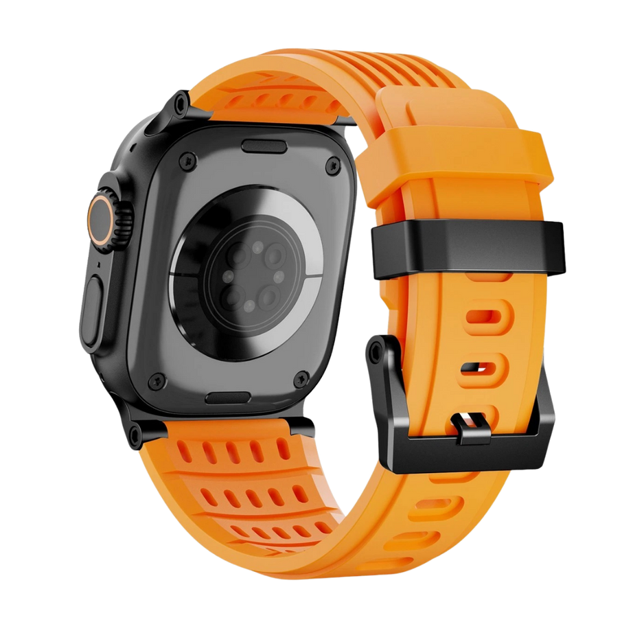 Orange B Luxury Ultra Wide Ventilated Sports Bands By Shopyholy Compatible For Apple Watch