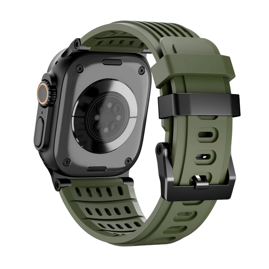Green B Luxury Ultra Wide Ventilated Sports Bands By Shopyholy Compatible For Apple Watch