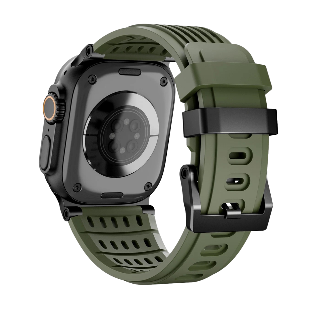 Green B Luxury Ultra Wide Ventilated Sports Bands By Shopyholy Compatible For Apple Watch
