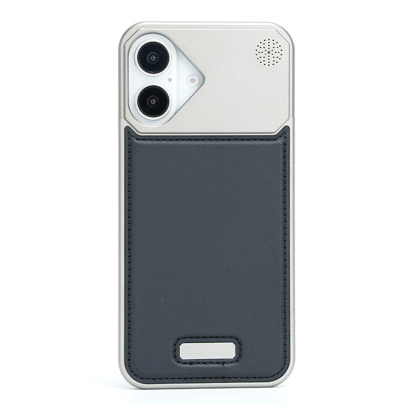 Luxury Aluminum Alloy Leather Case For iPhone