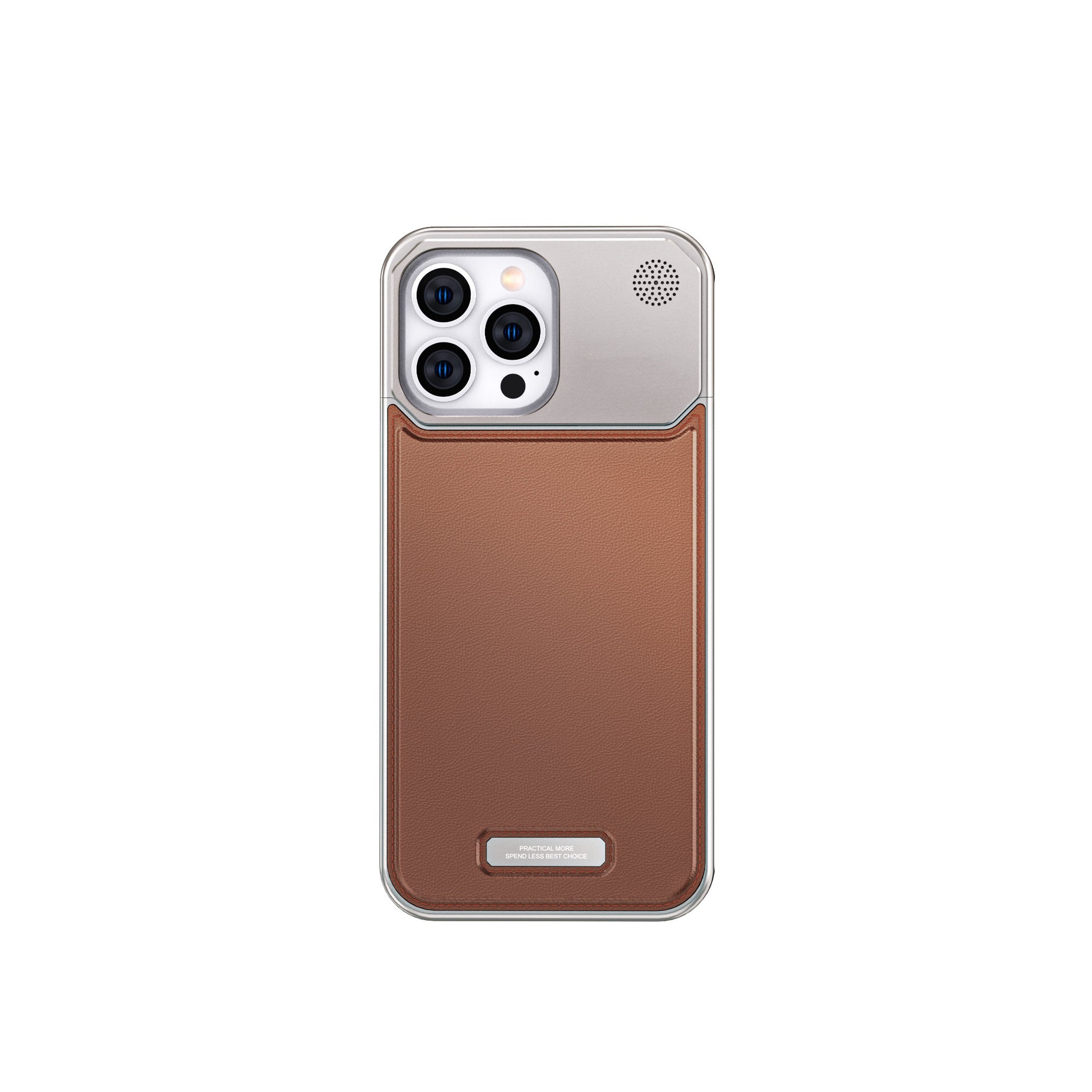 Luxury Aluminum Alloy Leather Case For iPhone