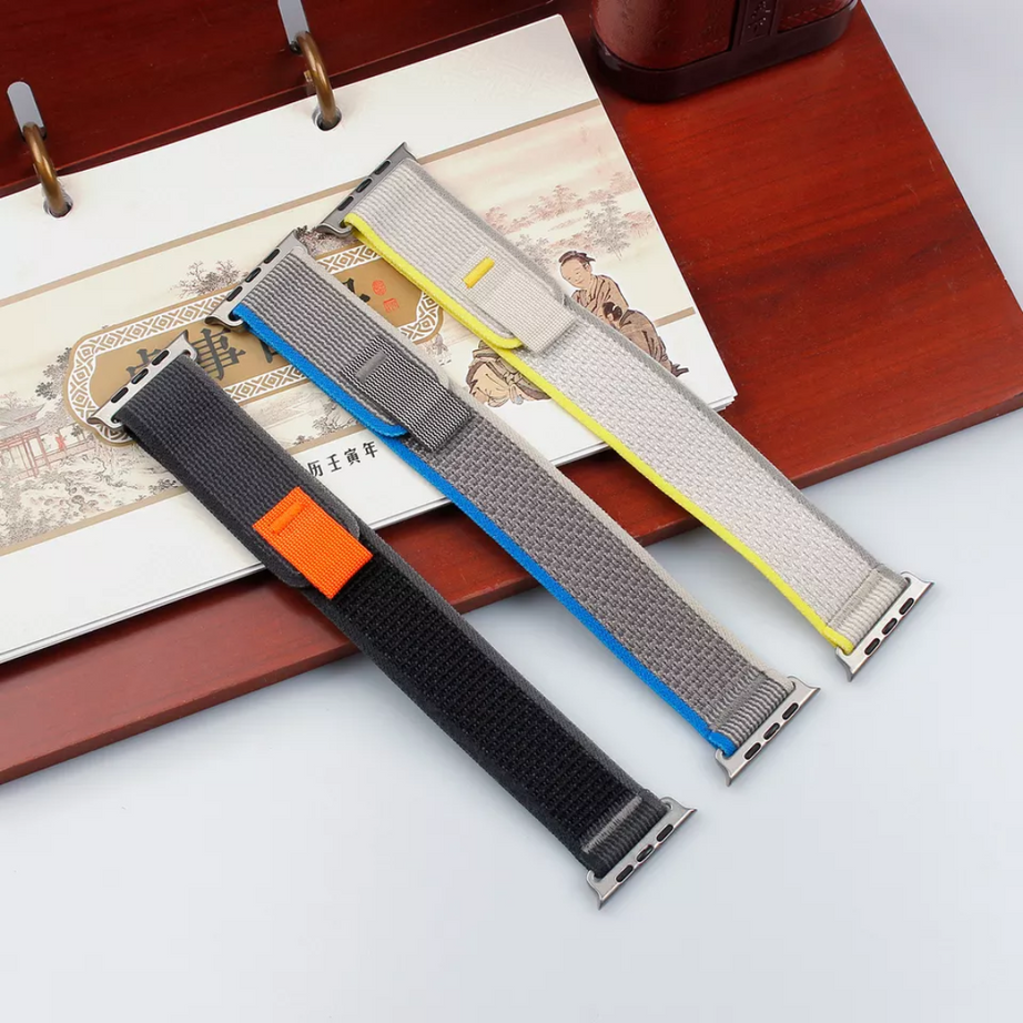 Beige-Yellow Premium Trail Loop Strap By Shopyholy Compatible For iWatch