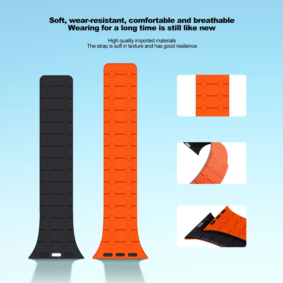  Premium AP Magnetic Silicone Loop By Shopyholy Compatible For iWatch