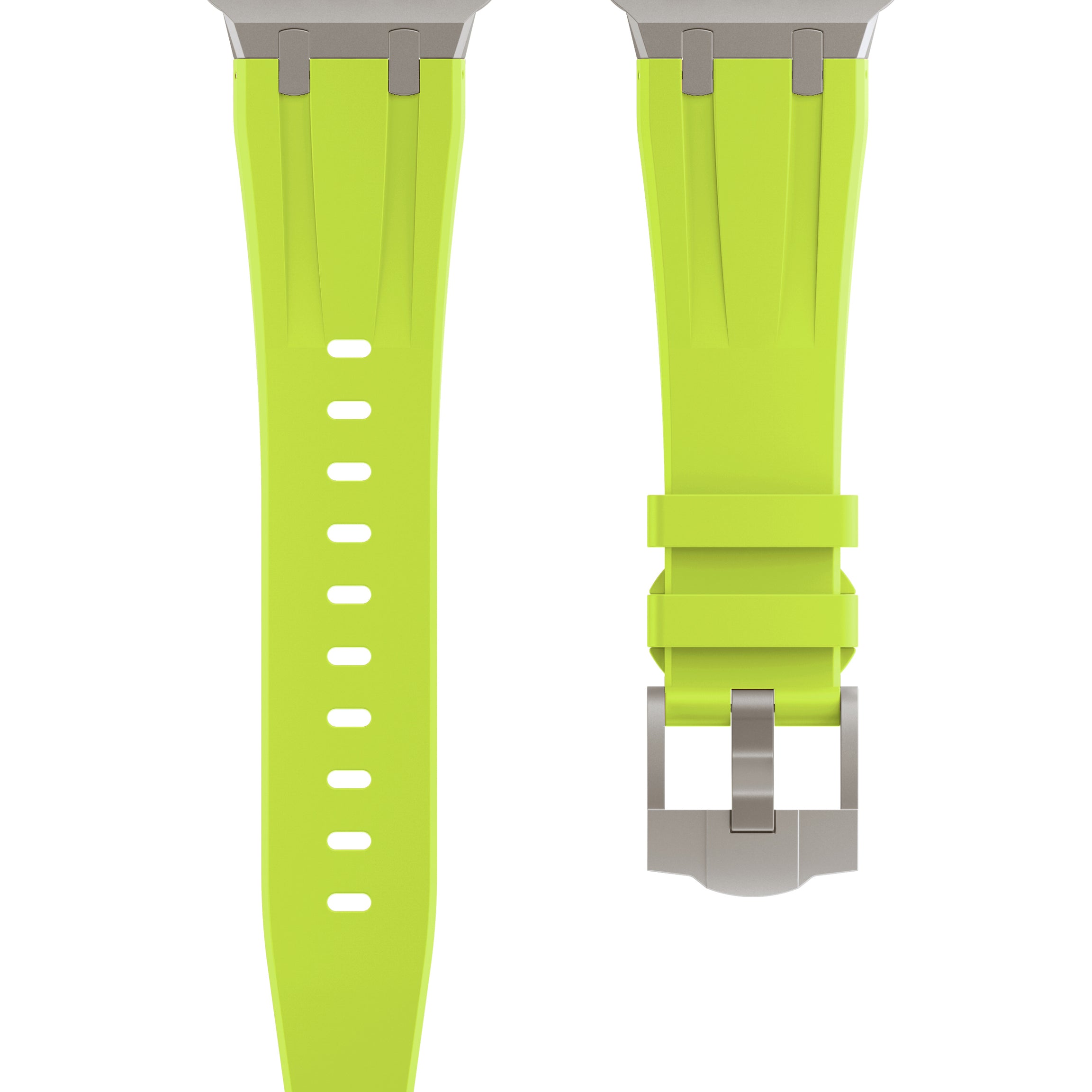 Neon Green Luxury G-Shock Edition Sports Bands By Shopyholy Comaptible For iWatch