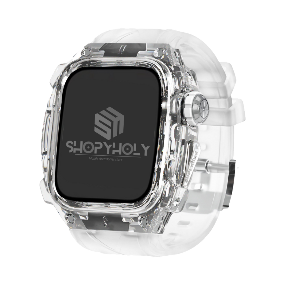 49MM Transparent Luxury Translucent Racing Case By Shopyholy Compatible For Apple Watch Ultra 1/2