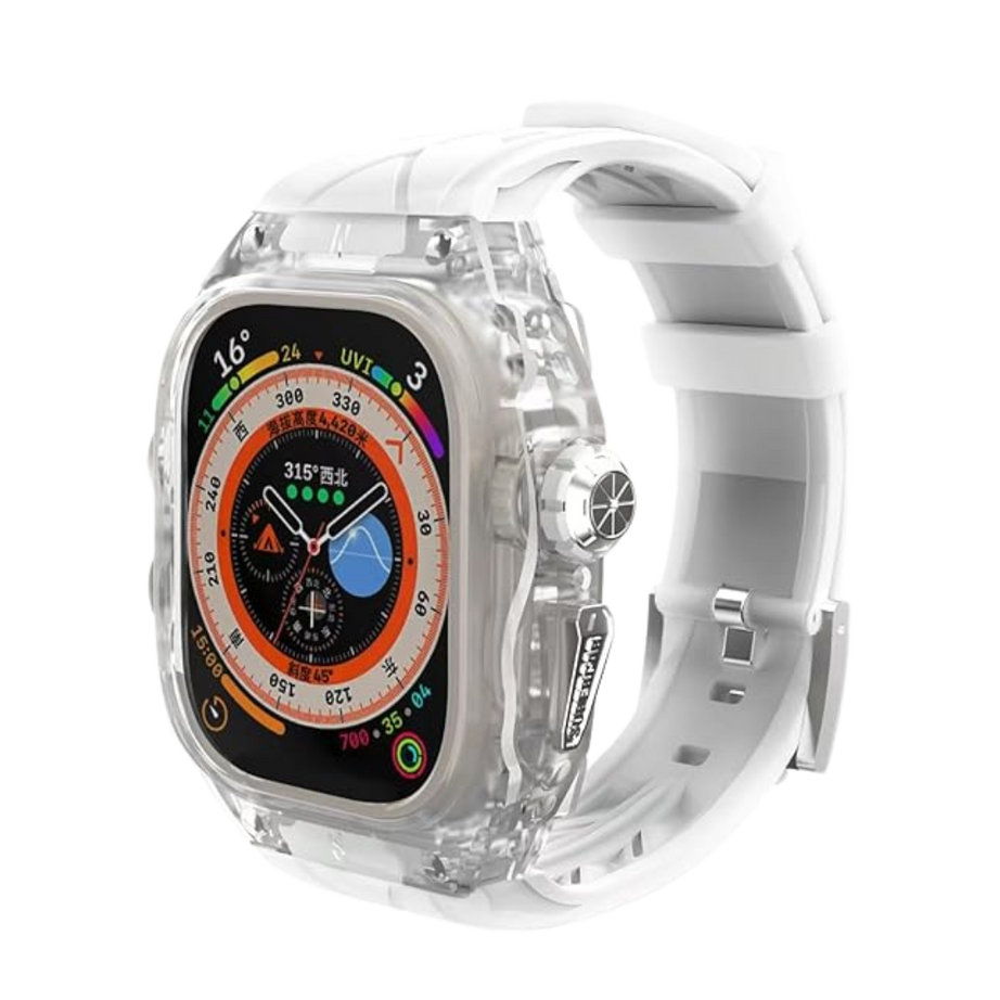 49MM Transparent Luxury Translucent Racing Case By Shopyholy Compatible For Apple Watch Ultra 1/2