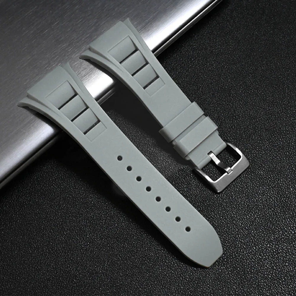 Grey Luxury Richard Miller Sports Bands By Shopyholy Comaptible For iWatch