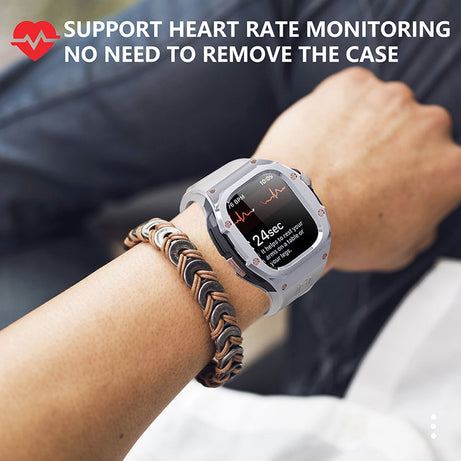 49MM Silver Star Gold Luxury Concept Art Modification Kit For iWatch Ultra 1/2