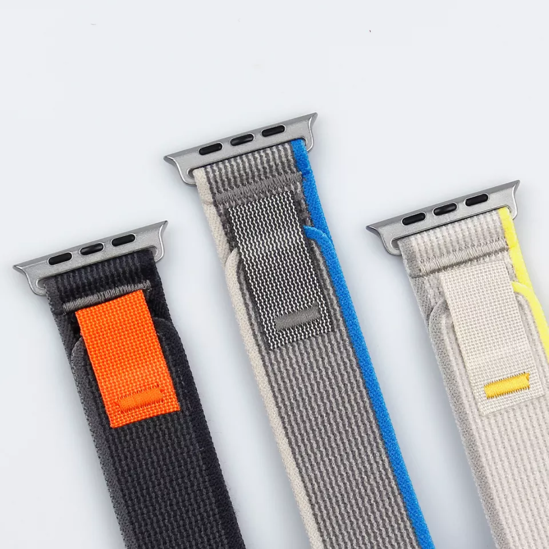 Beige-Yellow Premium Trail Loop Strap By Shopyholy Compatible For iWatch