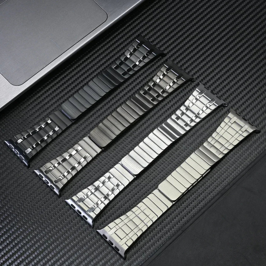 Black Luxury AP Frosted Metal Magnetic Band By Shopyholy Compatible for Apple Watch