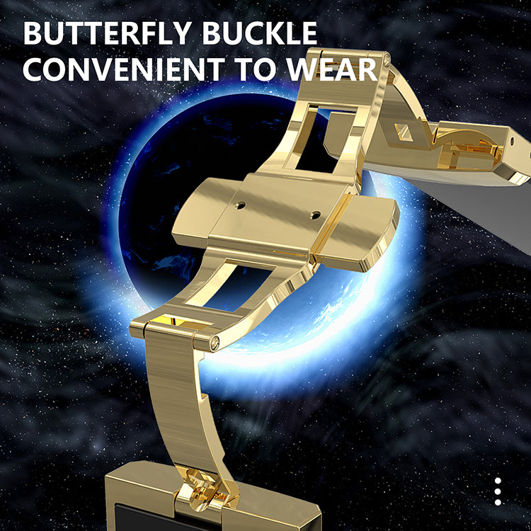 49MM Black Gold Luxury Concept Art Modification Kit For iWatch Ultra 1/2