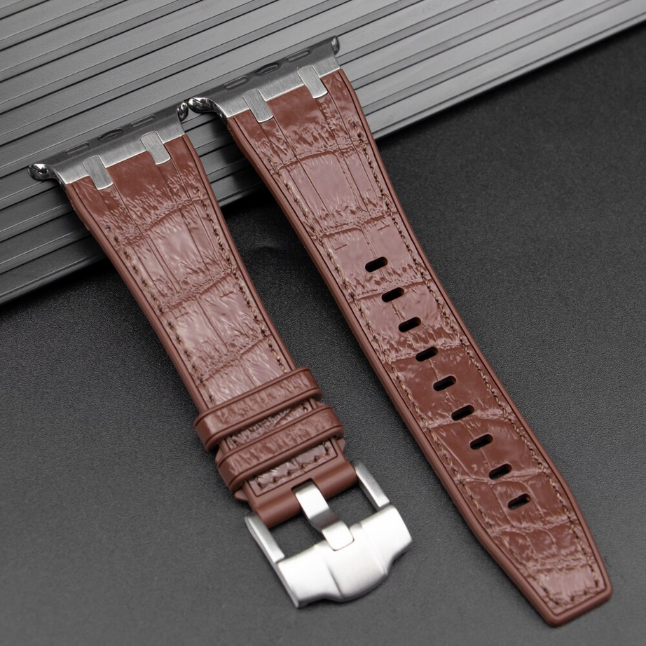 Luxury G-Shock Edition Crocodile Style Sports Bands By Shopyholy Comaptible For iWatch