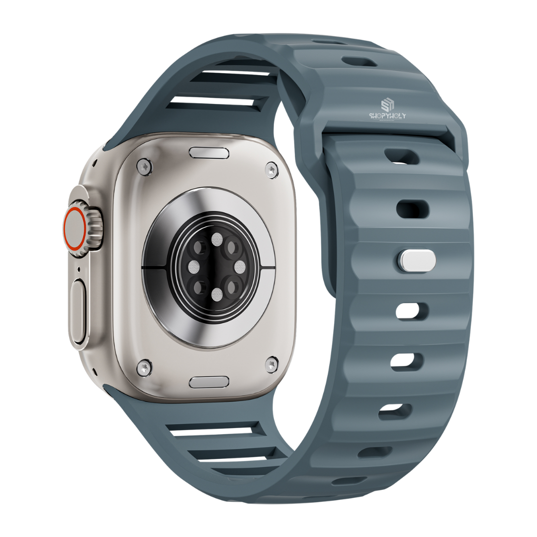 Ocean Blue Premium Ultra Silicone Sports Bands By Shopyholy Compatible For Apple Watch