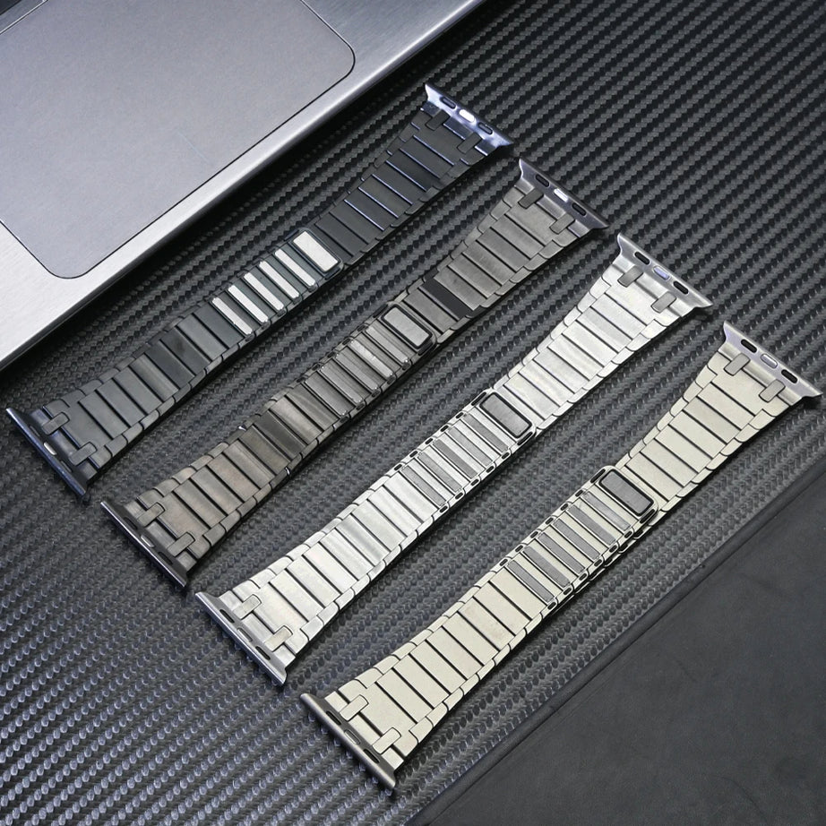 Black Luxury AP Frosted Metal Magnetic Band By Shopyholy Compatible for Apple Watch