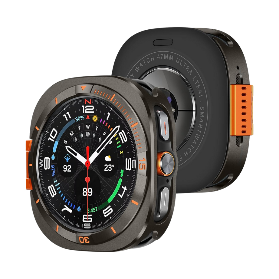Graphite Luxury Aluminum Metal Case for Samsung Galaxy Watch Ultra 47mm & Ultra 2