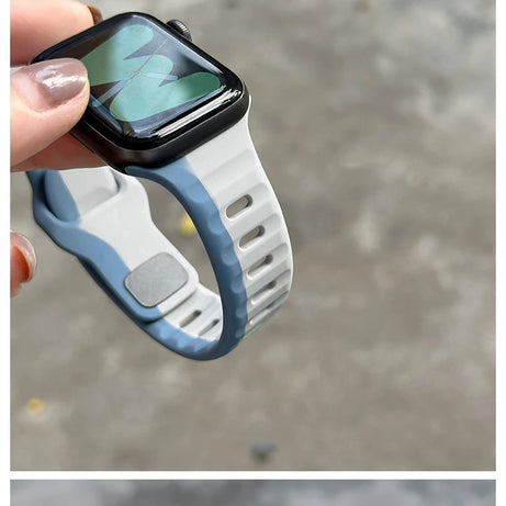 Electric Strike Premium Silicone Sports Bands By Shopyholy Compatible For iWatch