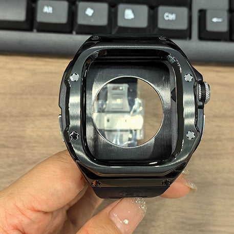 49MM Black Silver Luxury Concept Art Modification Kit For iWatch Ultra 1/2