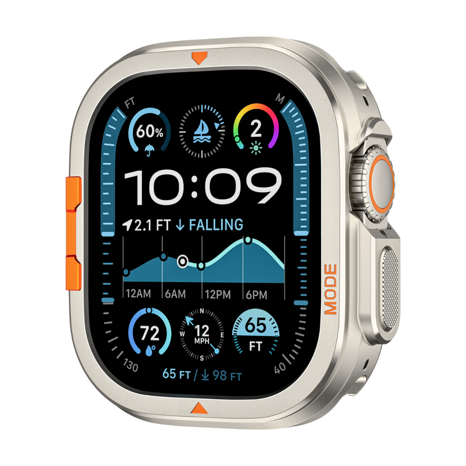 Titanium Luxury Metal Case By Shopyholy Compatible For Apple Watch