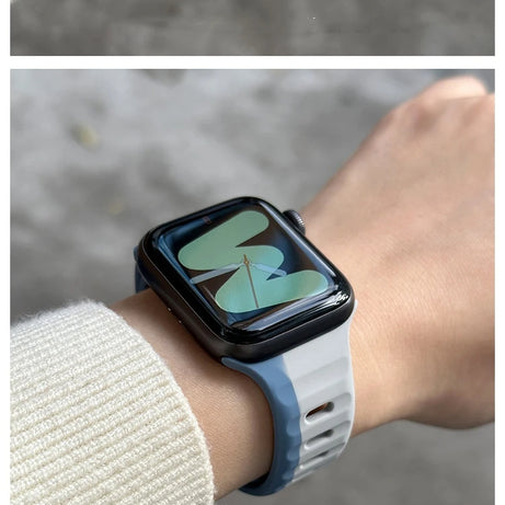 Electric Strike Premium Silicone Sports Bands By Shopyholy Compatible For iWatch