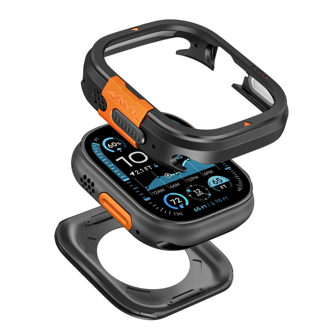 Black Luxury Metal Case By Shopyholy Compatible For Apple Watch