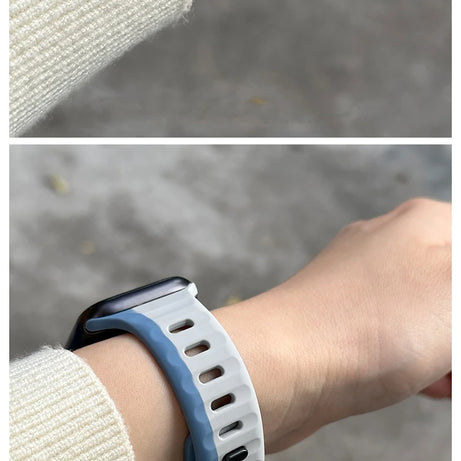 Electric Strike Premium Silicone Sports Bands By Shopyholy Compatible For iWatch