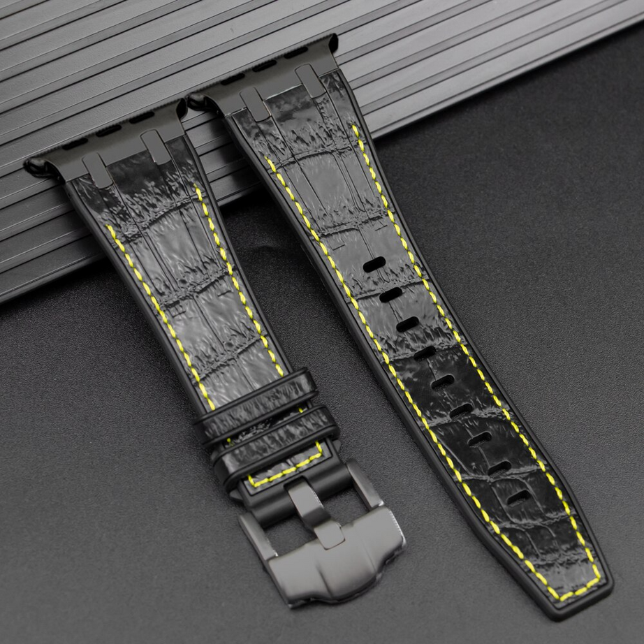 Luxury G-Shock Edition Crocodile Style Sports Bands By Shopyholy Comaptible For iWatch