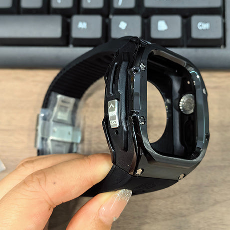 49MM Black Silver Luxury Concept Art Modification Kit For iWatch Ultra 1/2