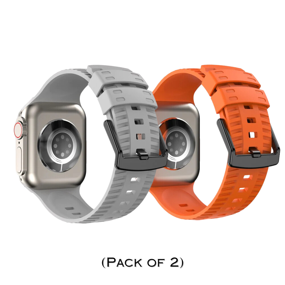 Combo Tyre Grip Style Sports Bands By Shopyholy Compatible For iWatch