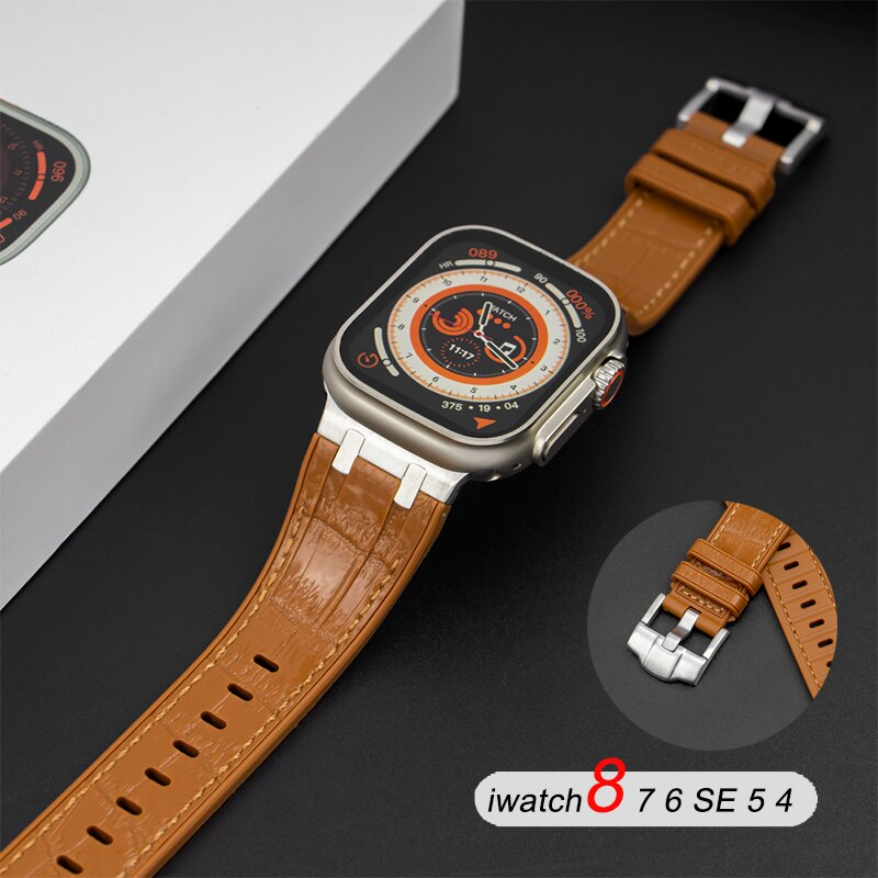 Luxury G-Shock Edition Crocodile Style Sports Bands By Shopyholy Comaptible For iWatch