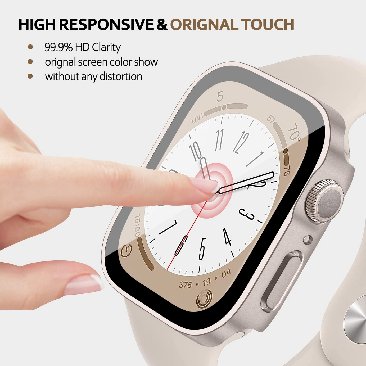 Premium Waterproof Pc Protective Case By Shopyholy Comaptible For iWatch