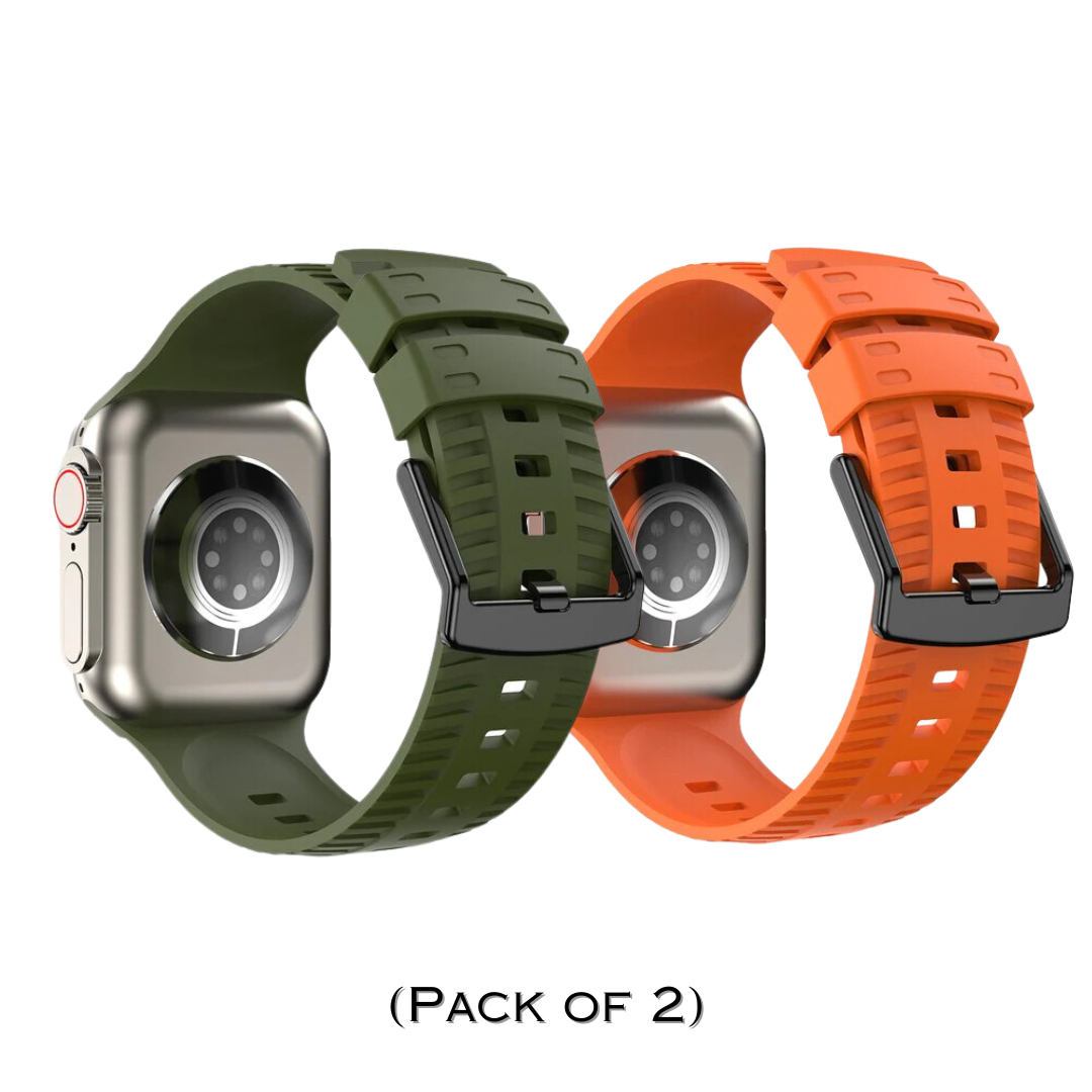 Combo Tyre Grip Style Sports Bands By Shopyholy Compatible For iWatch