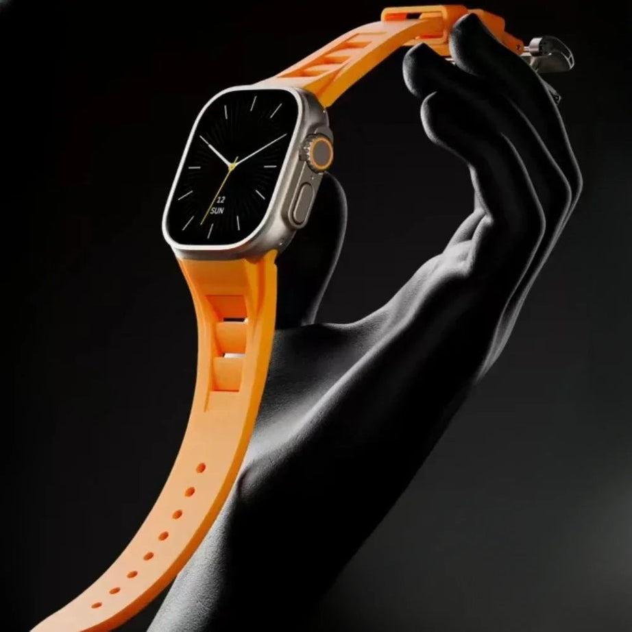 Orange Luxury Richard Miller Sports Bands By  Luxury Richard Miller Sports Bands By Shopyholy Comaptible For iWatchComaptible For iWatch
