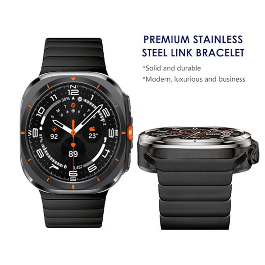 Black Luxury Magnetic Stainless Steel Band for Samsung Galaxy Watch Ultra 47mm