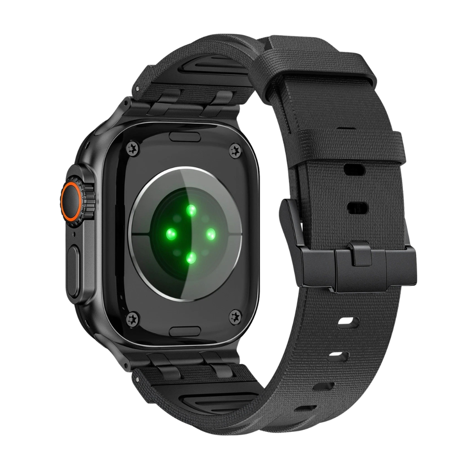 Full Luxury AP FKM Rubber Woven Bands By Shopyholy Compatible For Apple Watch