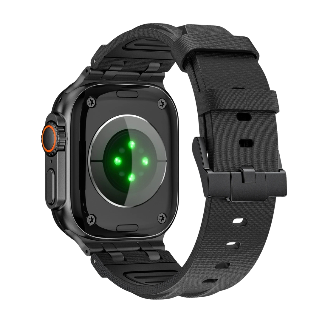 Full Luxury AP FKM Rubber Woven Bands By Shopyholy Compatible For Apple Watch